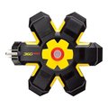 Totalturf Power Hub 5 Outlets Power Strip; Yellow and Black TO612219